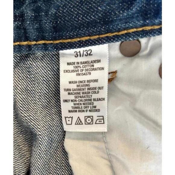 Vintage Aeropostale Blue Jeans Men's Size 31x32 Classic Straight Leg Denim - Picture 5 of 8